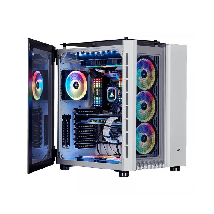 Corsair Crystal 680X RGB White Boitiers PC Corsair Maroc