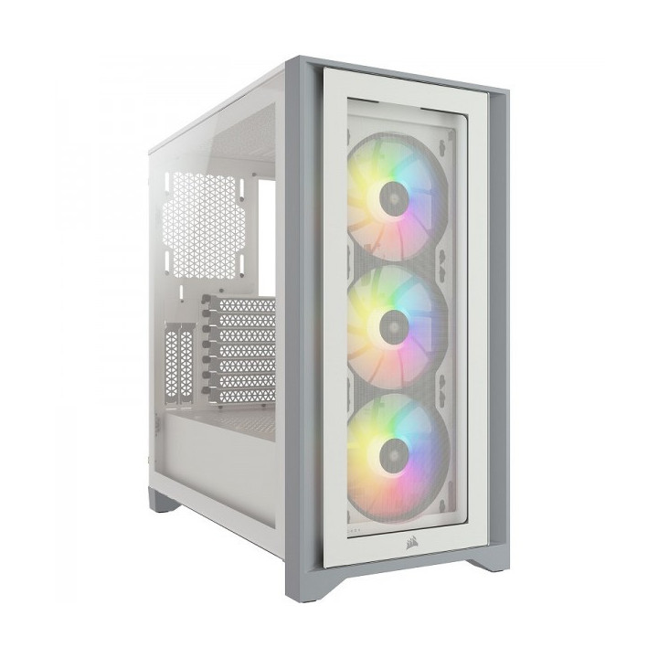 Corsair iCUE 4000X RGB Tempered Glass (Blanc) Boitiers PC Corsair M...