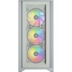 Corsair iCUE 4000X RGB Tempered Glass (Blanc) Boitiers PC Corsair M...