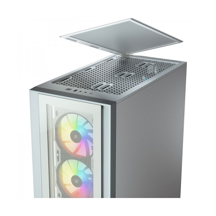 Corsair iCUE 4000X RGB Tempered Glass (Blanc) Boitiers PC Corsair M...