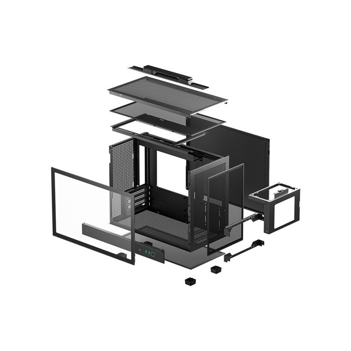 DeepCool CH160 PLUS (Black) Les Minis Boitiers DeepCool Maroc