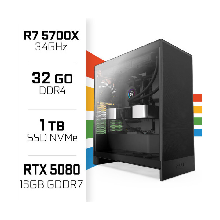 PC Gamer UltraPC Ryzen 7 5700X/1TB SSD/32GB/RTX5080 AMD Ryzen 7 Ult...