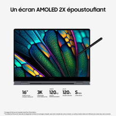 Samsung Galaxy Book4 Pro 360 16" (NP960QGK-KG2FR) Ultra 7 155H/16 G...