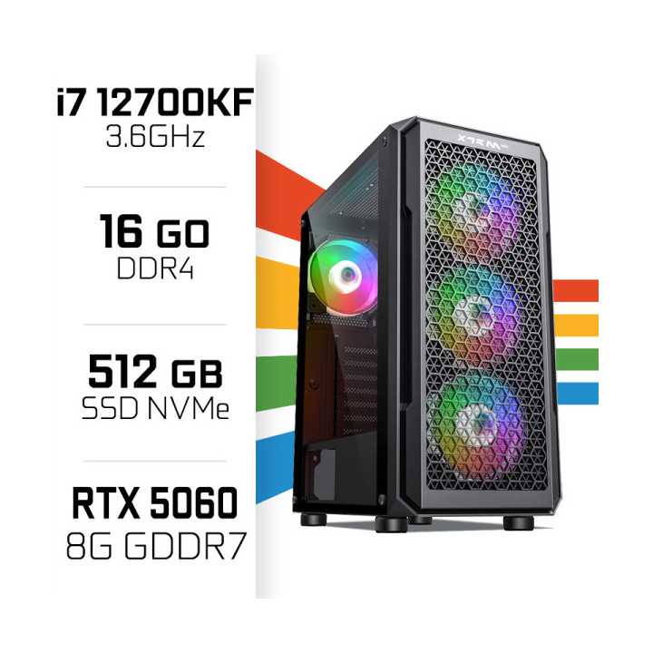 PC Gamer UltraPC Intel Core i7 12700KF/512GB SSD/16GB DDR4/RTX5060 ...