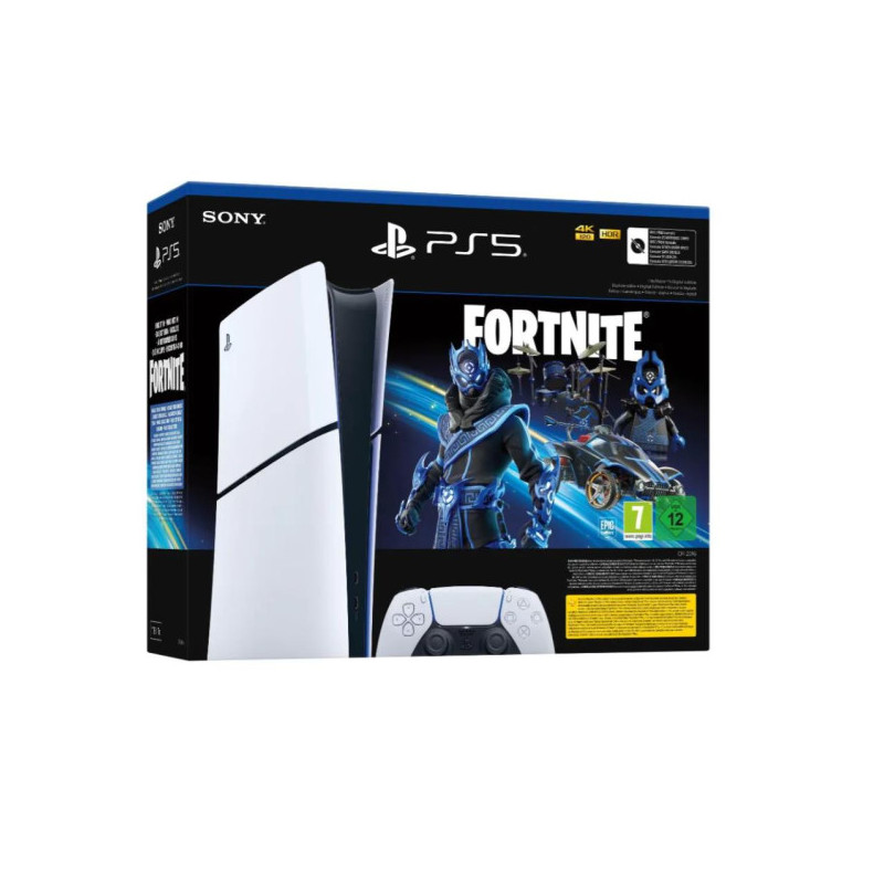 Sony PlayStation 5 Slim Digital Edition Fortnite Cobalt Star Bundle