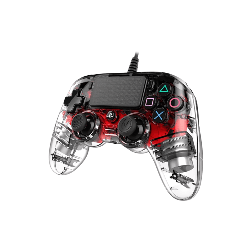 Manette filaire lumineuse Officielle PS4 Rouge NACON