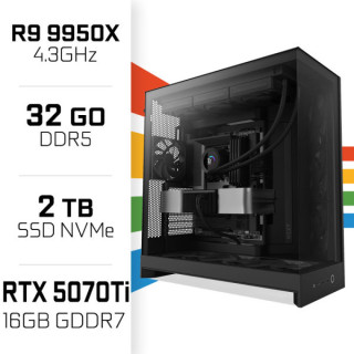 PC Gamer Ultrapc Ryzen 9 9950X/2TB SSD/32GB DDR5/RTX5070Ti AMD Ryze...