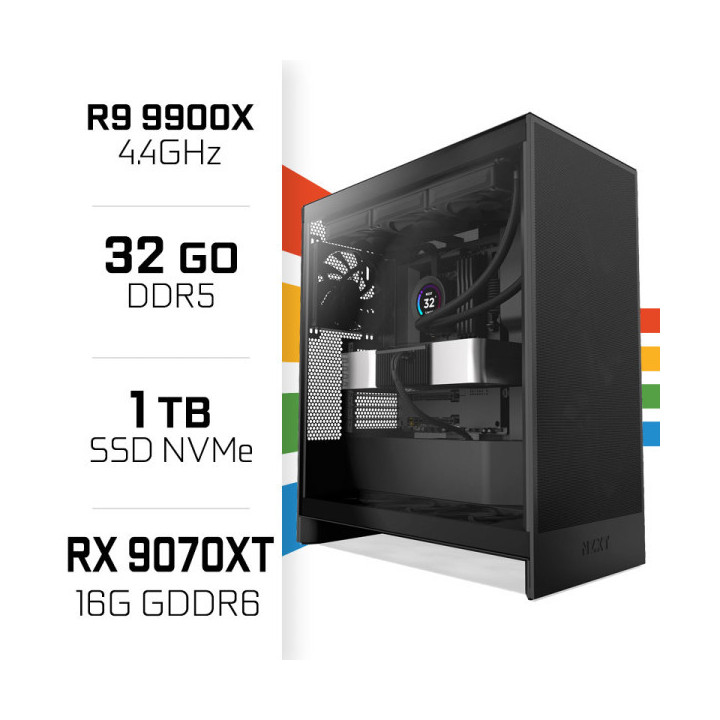 PC Gamer UltraPC Ryzen 9 9900X/1TB SSD/32GB DDR5/RX9070XT 16G AMD R...