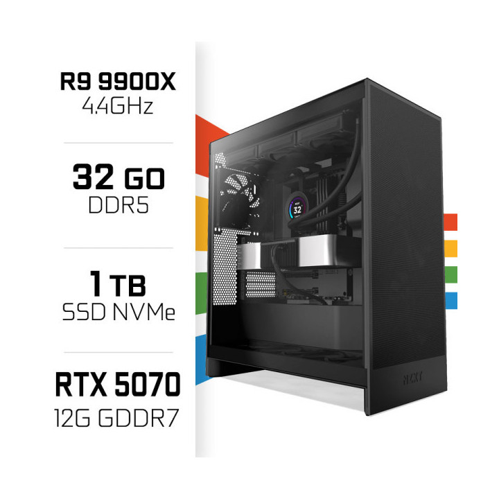 PC Gamer UltraPC Ryzen 9 9900X/1TB SSD/32GB DDR5/RTX5070 AMD Ryzen ...
