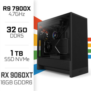 PC Gamer UltraPC Ryzen 9 7900X/1TB SSD/32GB DDR5/RX9060XT 16G AMD R...