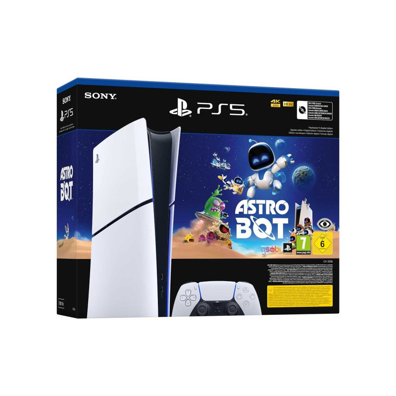 Sony PlayStation 5 Slim Digital Edition + Astro Bot.