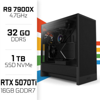 PC Gamer UltraPC Ryzen 9 7900X/1TB SSD/32GB DDR5/RTX5070Ti AMD Ryze...