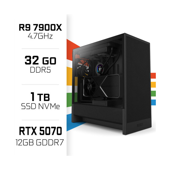 PC Gamer UltraPC Ryzen 9 7900X/1TB SSD/32GB DDR5/RTX5070 AMD Ryzen ...