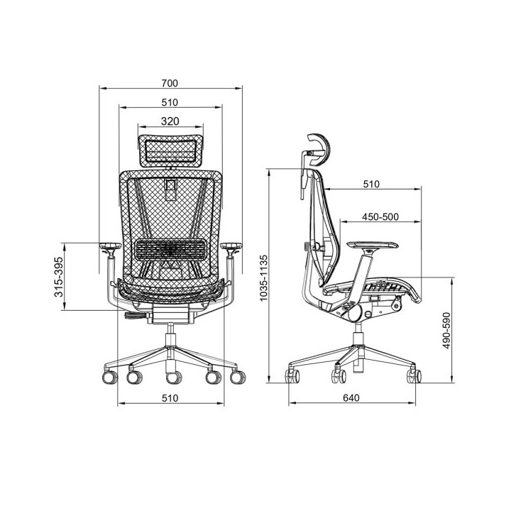 SKILLCHAIRS Ergo Vittoria Chaise ergonomique SKILLCHAIRS Maroc