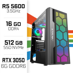 PC Gamer UltraPC Ryzen 5 5600/16GB/512GB SSD/RTX3050 6GB AMD Ryzen ...