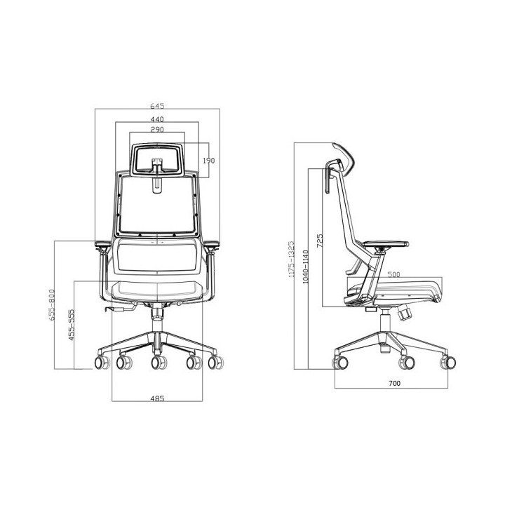 SKILLCHAIRS Ergo Azure Chaise ergonomique SKILLCHAIRS Maroc