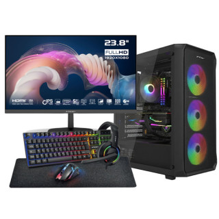 SETUP Gamer Essential R5 5600X RTX5060 + XGC-120 + X24G14IFF 144Hz ...