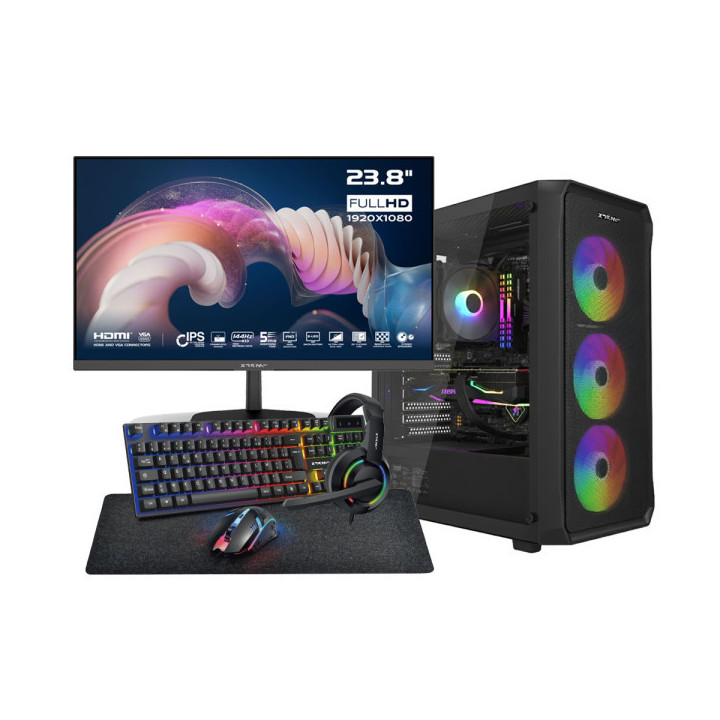 SETUP Gamer Essential R5 5600X RTX5060 + XGC-120 + X24G14IFF 144Hz ...