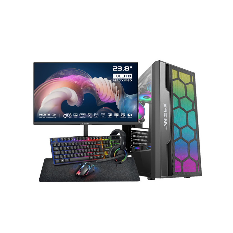 SETUP Gamer Essential R5 5600G + XGC-120 + X24G14IFF 144Hz SETUP Gamer Essential R5 5600G + XGC-120 + X24G14IFF 144Hz