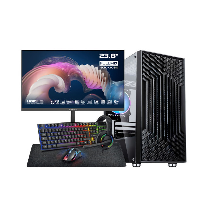 SETUP Gamer Essential R5 3600 RTX5050 + XGC-120 + X24G14IFF 144Hz S...
