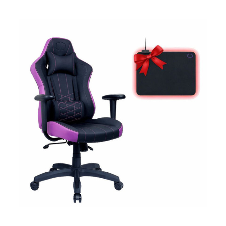 Cooler Master Caliber E1 Purple + MP750 RGB Medium Chaise gamer Coo...