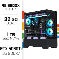 PC Gamer UltraPC Ryzen 5 9600X/32GB DDR5/1TB SSD/RTX5060TI 16GB