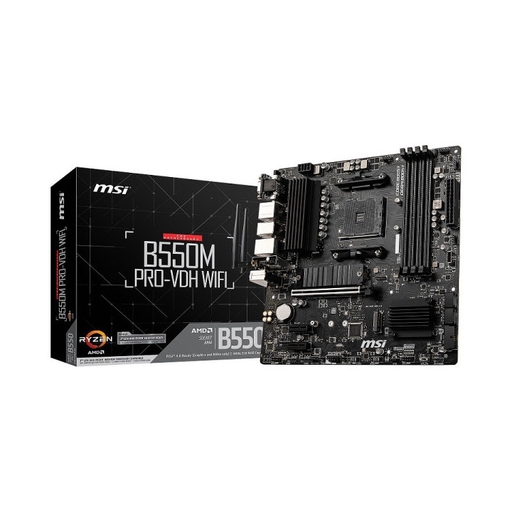 MSI B550M PRO-VDH WIFI Socket AM4 MSI Maroc