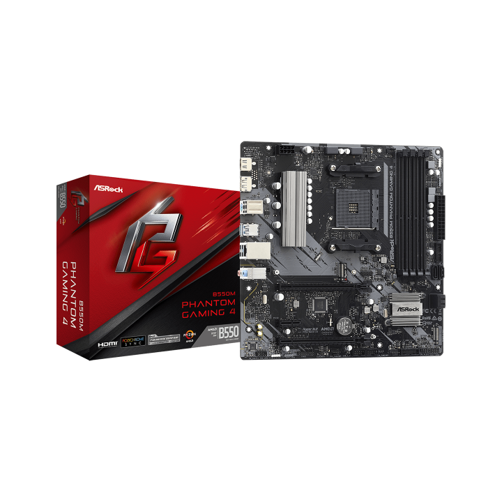 ASRock B550M Phantom Gaming 4 Socket AM4 ASRock Maroc
