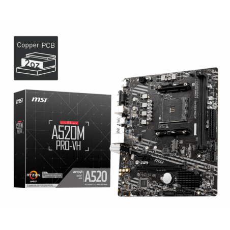 MSI A520M PRO-VH Cartes mères MSI Maroc