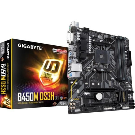 Gigabyte B450M DS3H Cartes mères Gigabyte Maroc