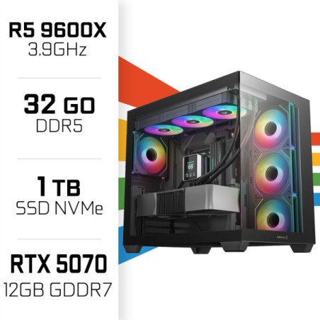 PC Gamer UltraPC Ryzen 5 9600X/32GB DDR5/1TB SSD/RTX5070 AMD Ryzen ...