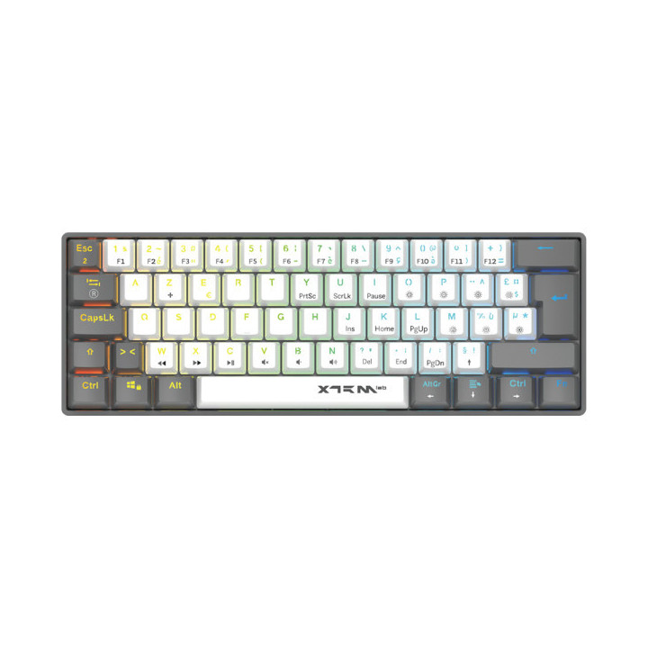 XTRMLAB Vortex Mini White/Dark Grey (Red Switch) Claviers XTRMLAB M...