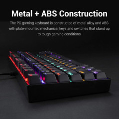 Redragon K552 TKL RGB (Outemu Red Switches) - AZERTY Claviers Redra...