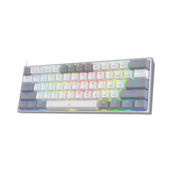 Redragon K617 Fizz 60% RGB Red Switches (White/Gray) Claviers Redra...
