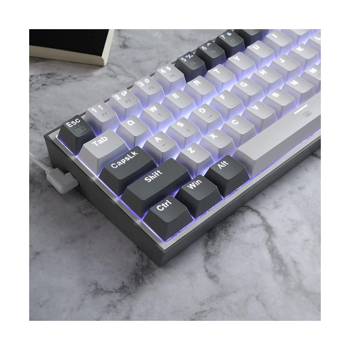 Redragon K617 Fizz 60% RGB Red Switches (White/Gray) Claviers Redra...
