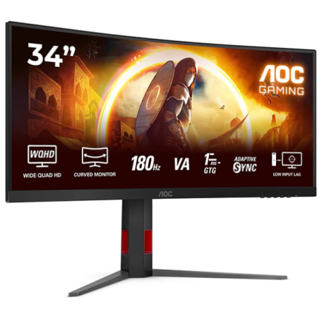 AOC CU34G4 34" 180Hz 0.5ms Curved Moniteurs Gamer AOC Maroc