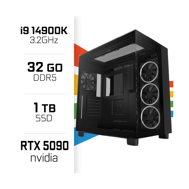 PC Gamer i9 14900K/1TB SSD/32GB DDR5/RTX5090 PC Gamer Avancé UltraP...