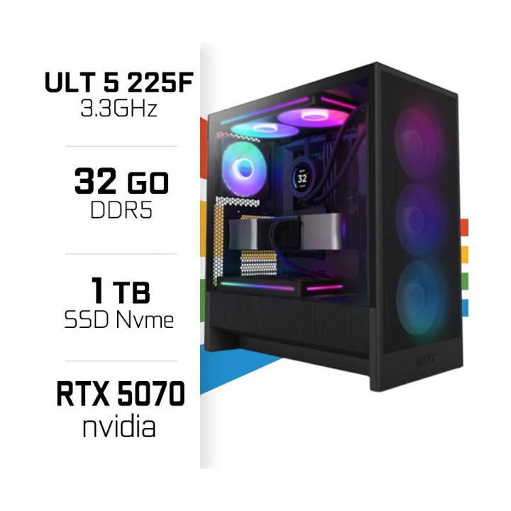 PC Gamer UltraPC Ultra 5 225F/1TB SSD/32GB/RTX5070 PC Gamer Standar...