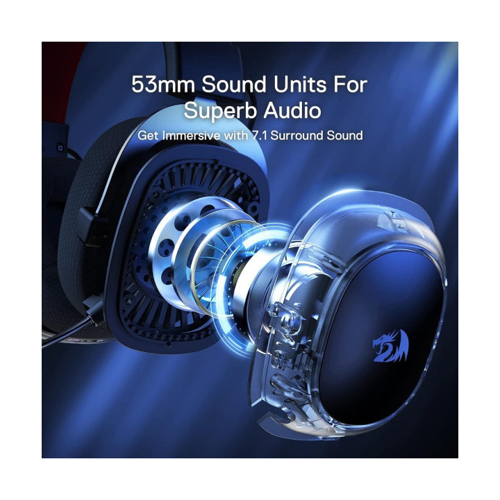 Redragon H510 PRO Zeus-X RGB Wireless Gaming Headset Casques Redrag...