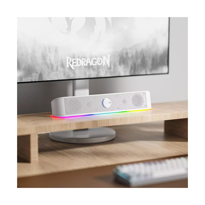 Redragon GS560 Adiemus Gaming Speaker (White) Périphériques Redrago...