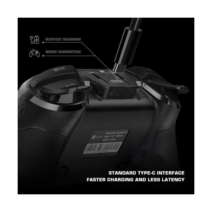 GameSir T4 Pro Wireless Controller (Black) Périphériques de jeu Gam...
