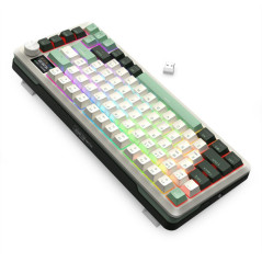 Redragon K708 Pro LCD Wireless Mechanical Keyboard (White Green) Cl...