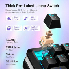 Redragon K708 Pro LCD Wireless Mechanical Keyboard (White Green) Cl...