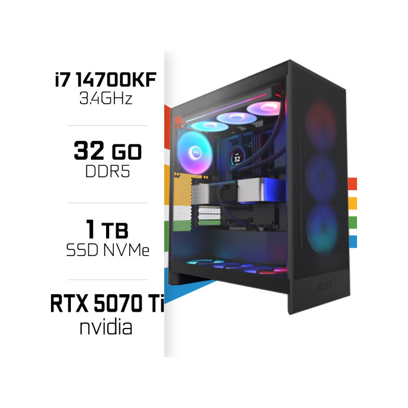PC Gamer Ultrapc Intel Core i7 14700KF/1TB SSD/32GB DDR5/RTX5070TI