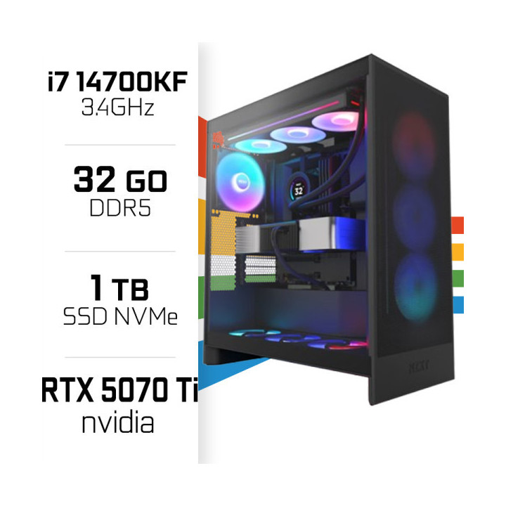 PC Gamer Ultrapc Intel Core i7 14700KF/1TB SSD/32GB DDR5/RTX5070TI ...