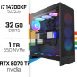 PC Gamer Ultrapc Intel Core i7 14700KF/1TB SSD/32GB DDR5/RTX5070TI