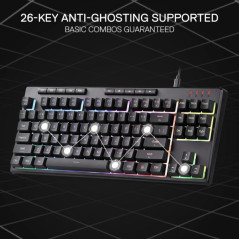 Redragon K516 Shiva TKL RGB Claviers Redragon Maroc