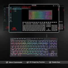 Redragon K516 Shiva TKL RGB Claviers Redragon Maroc