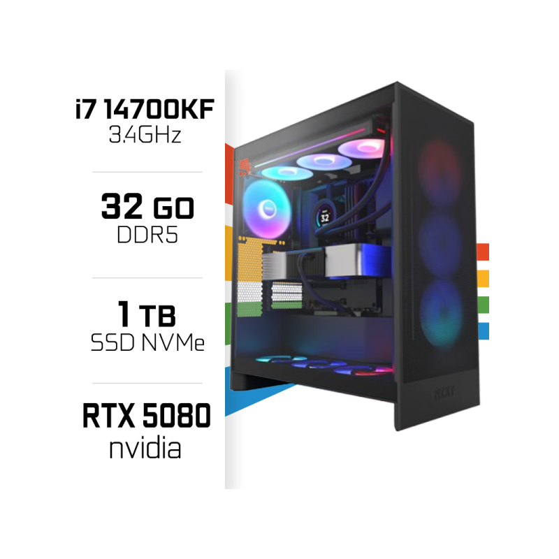 PC Gamer Ultrapc Intel Core i7 14700KF/1TB SSD/32GB DDR5/RTX5080