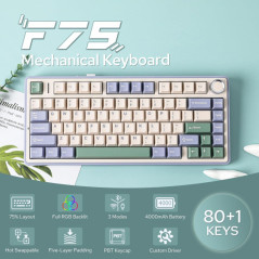 AULA F75 Cedar Green (Reaper Switch) Claviers AULA Maroc